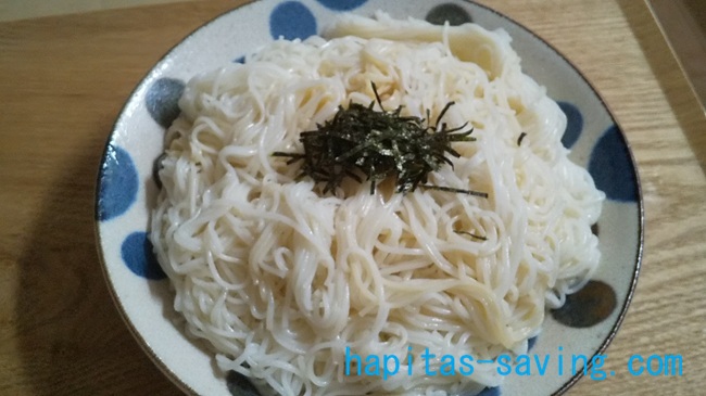 無塩そうめんー盛り付け